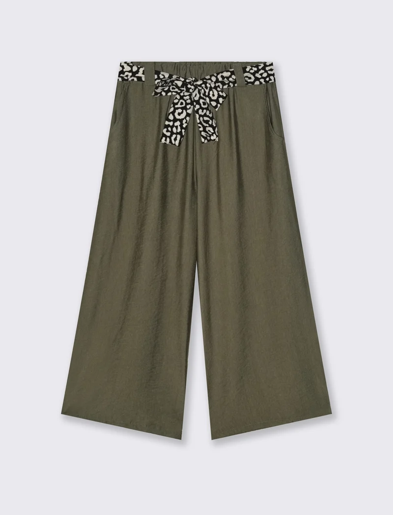 Pantalone largo con cintura stampata - Ve.milit.