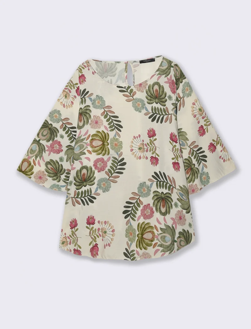Tshirt in viscosa stampato - Ve.milit.