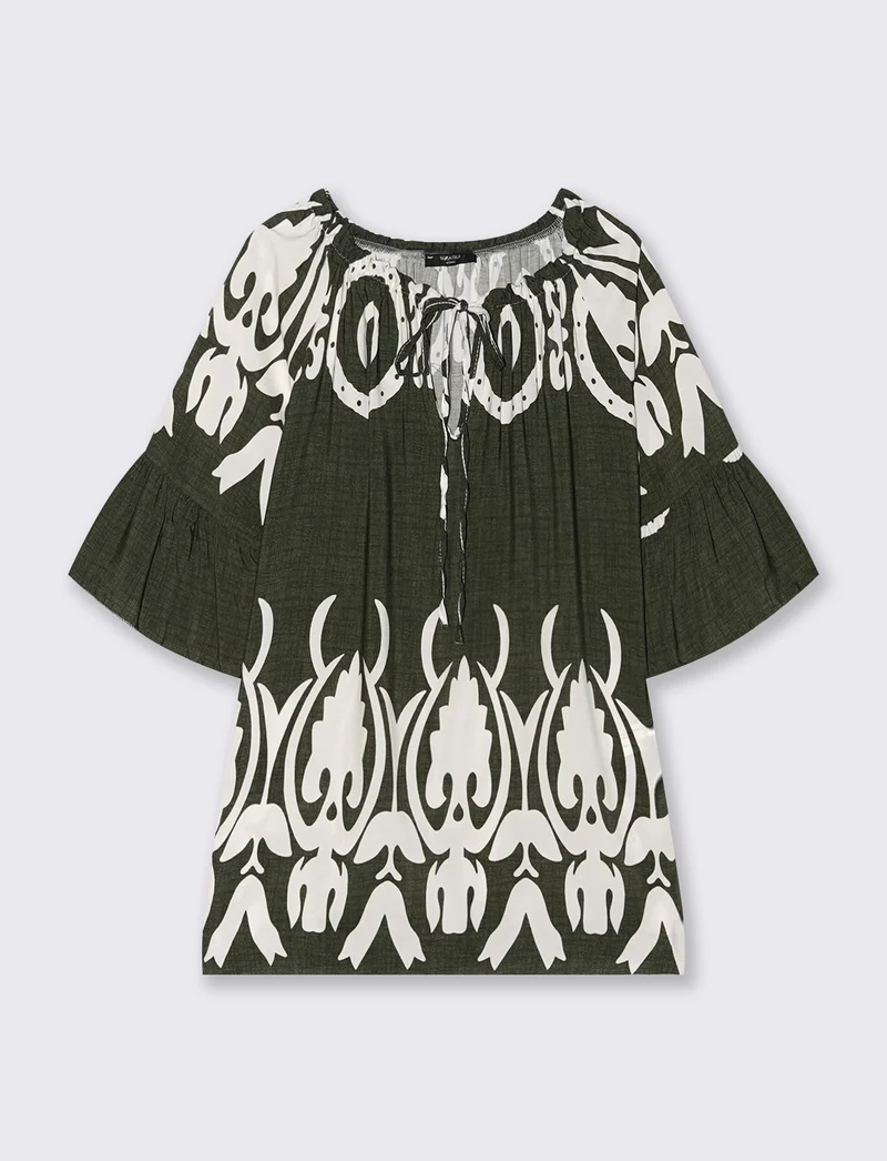 Tshirt in viscosa stampato - Ve.milit.