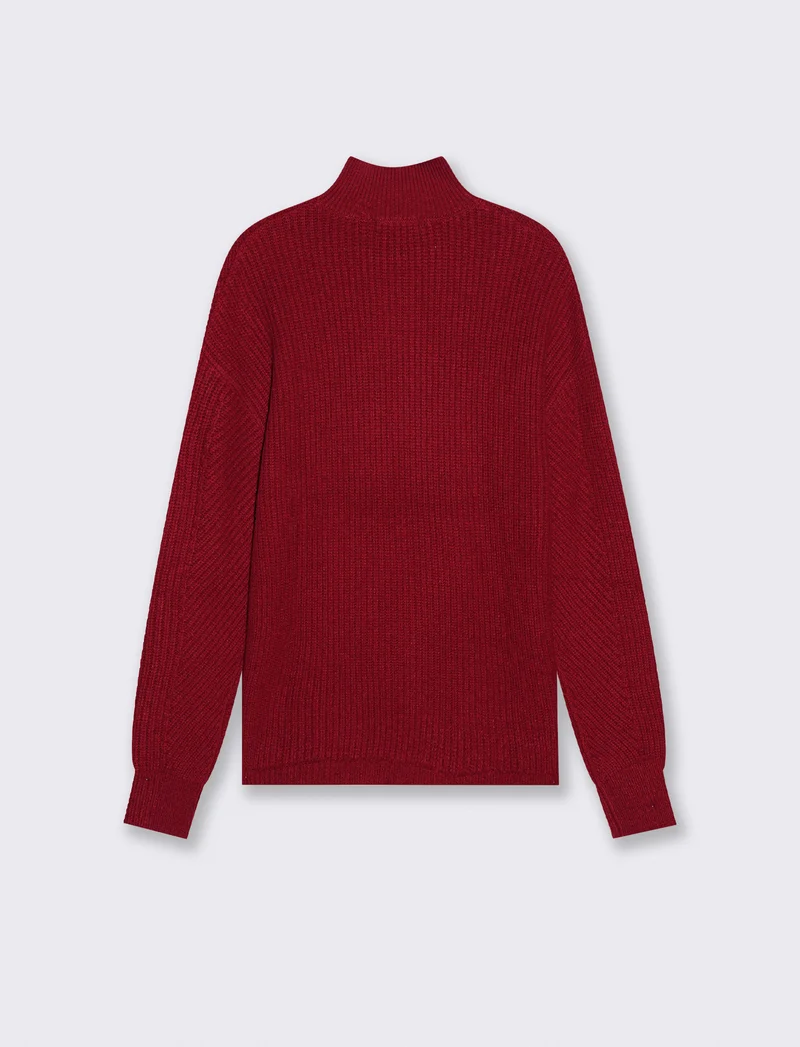 PULLOVER IN CINIGLIA - Rosso
