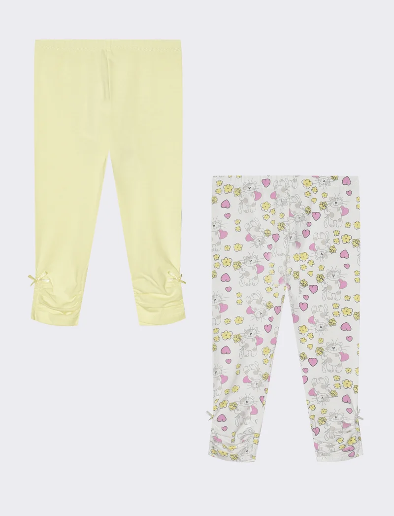 Leggings bipack: uniti e fantasiosi - Giallo