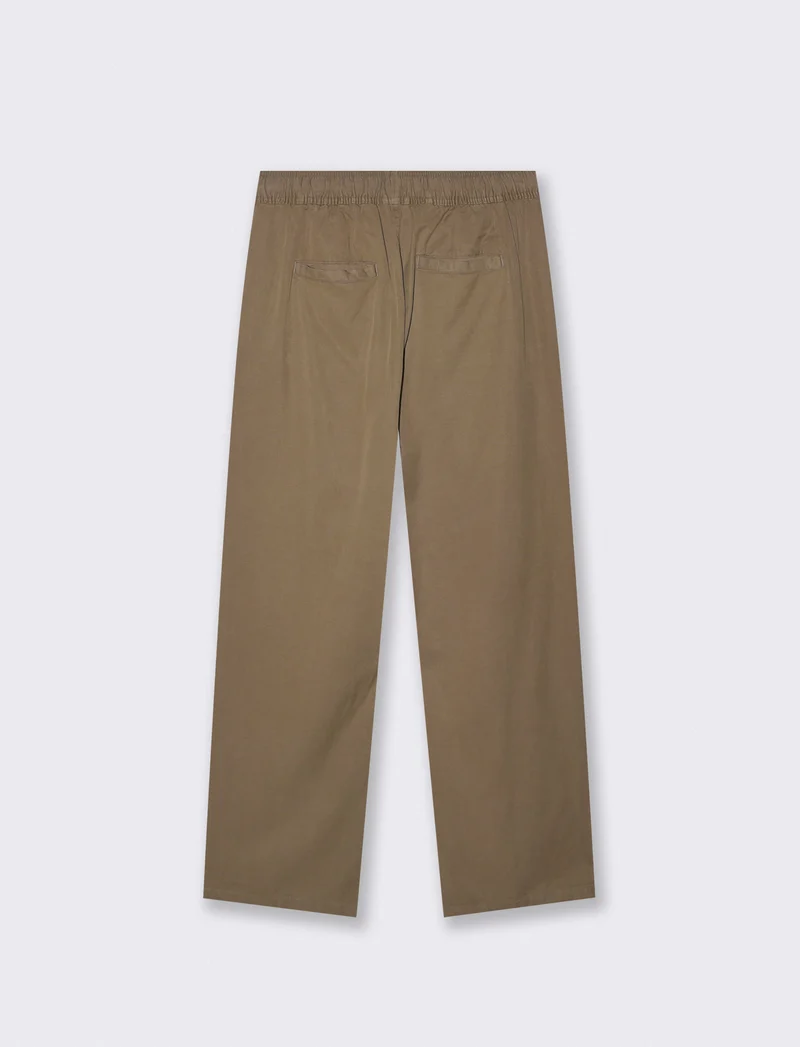 Pantaloni jogger straight fit con tasche - Verde kaki