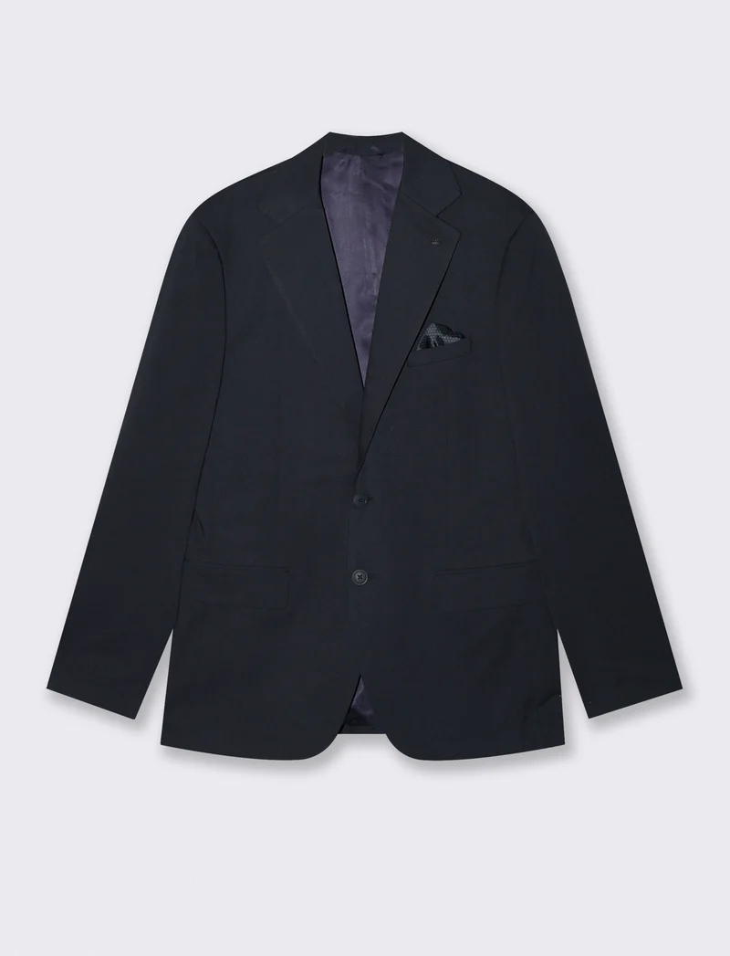 Blazer formal fit con dettagli eleganti - Blu