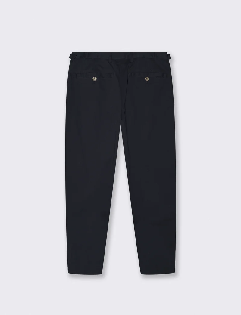 PANTALONI CHINO IN COTONE STRETCH RELAXED EASY PANT FIT - Blu