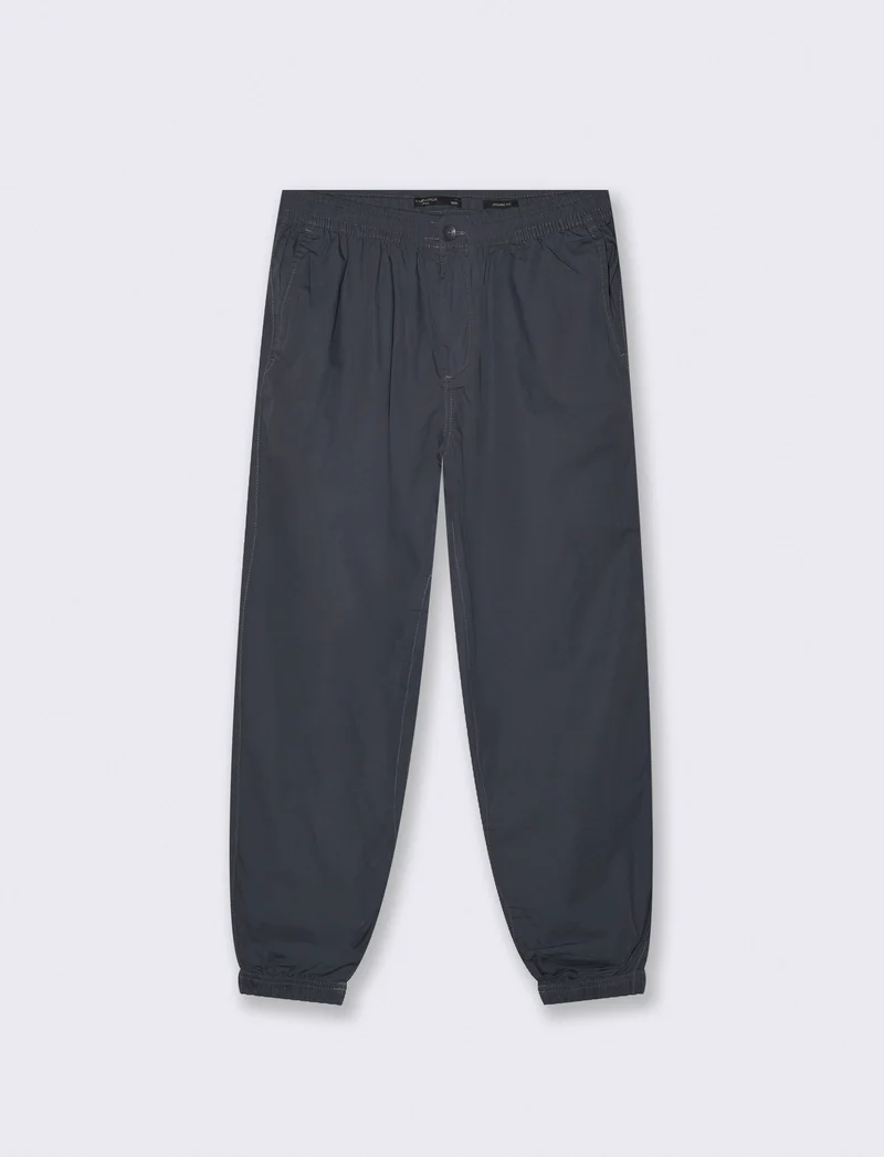 Pantaloni Jogger in Cotone con Vita Elastica - Avion