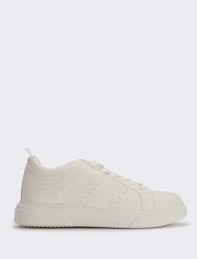 Sneakers con ali da uomo in poliuretano - Bianco