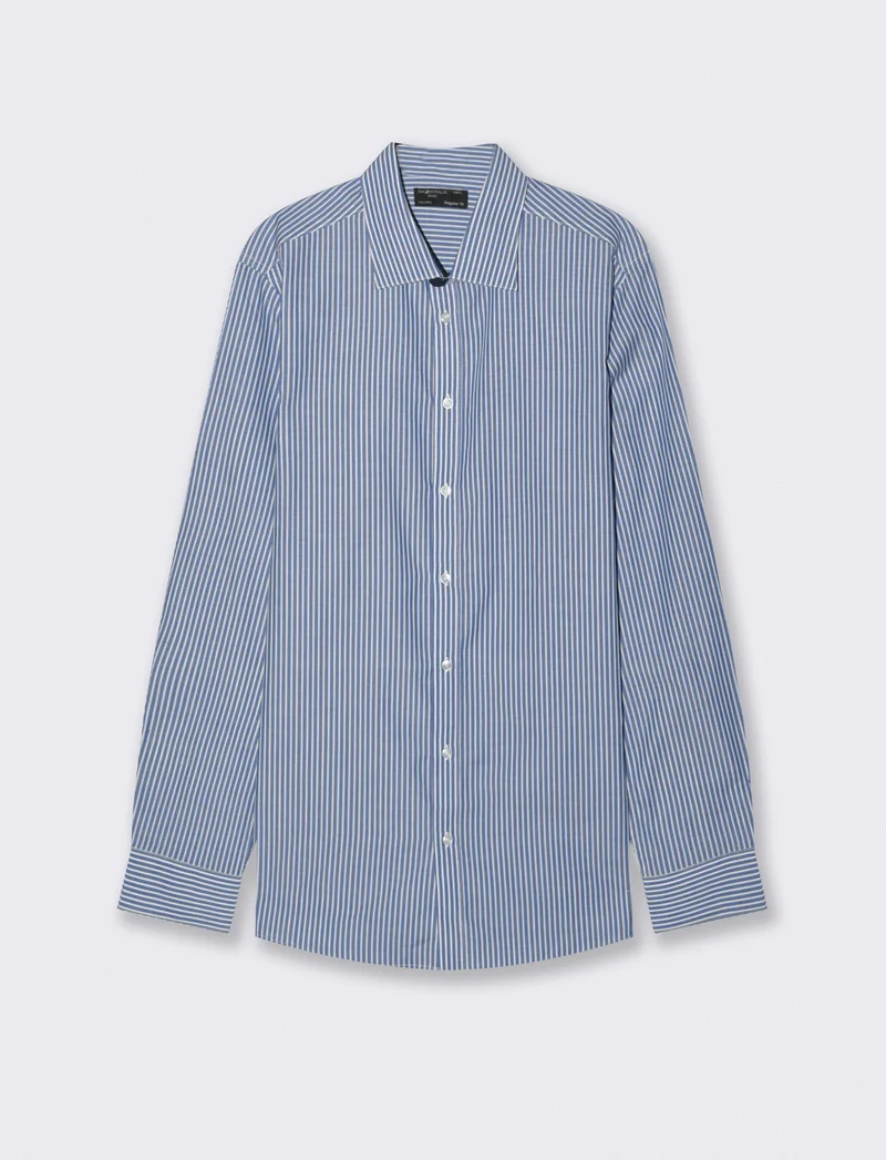 Camicia Regular Fit Easy Iron Unita e Fantasia - Avion