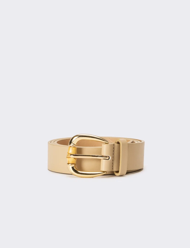 Cintura donna con bambu - Beige