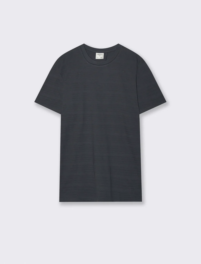 T-shirt girocollo jacquard righe - Avion