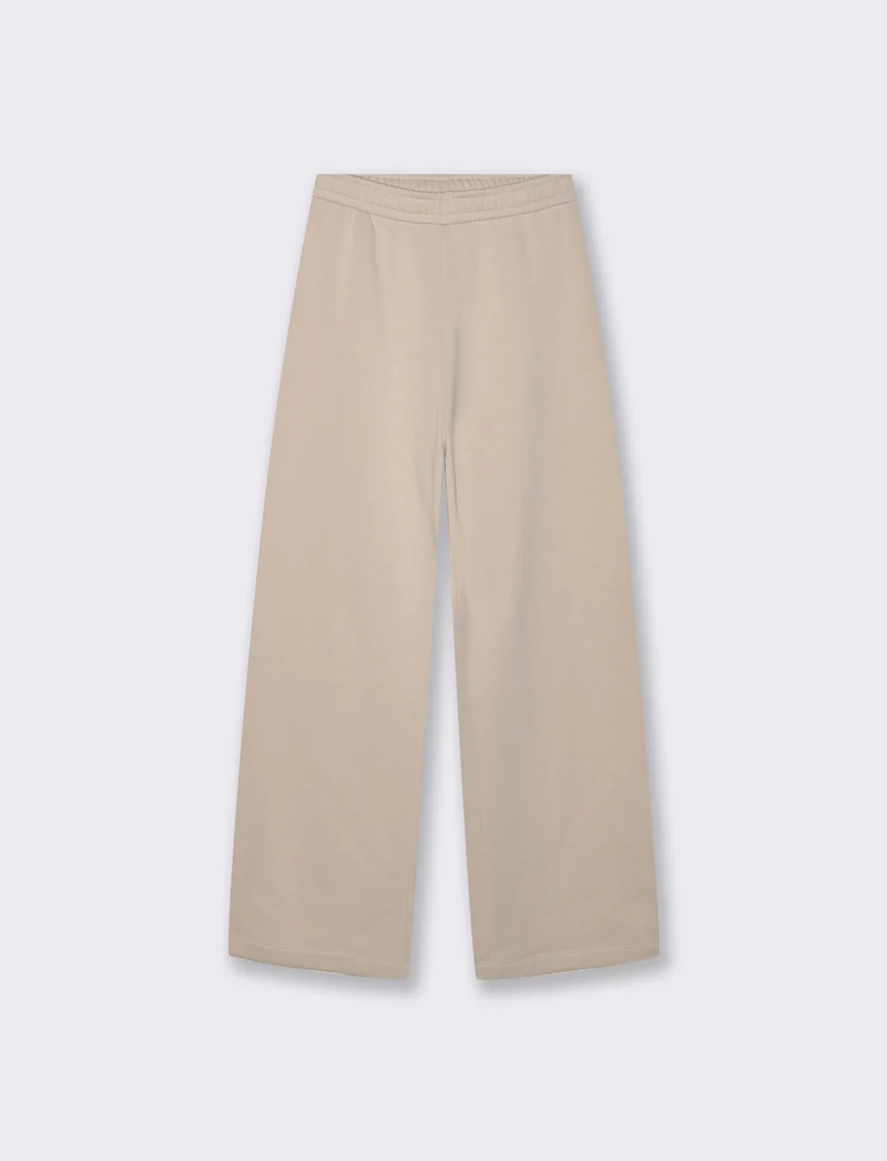 Jogger Flare con Elastico in Vita - Beige grano