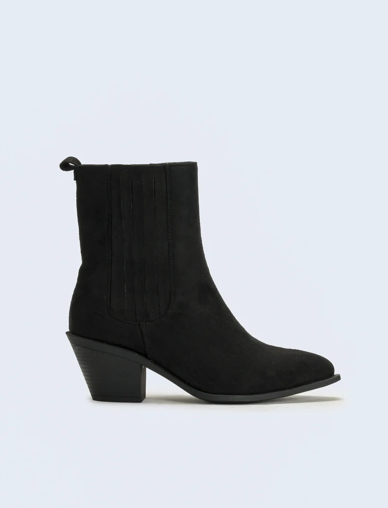 Tronchetto stile texano da donna - Nero