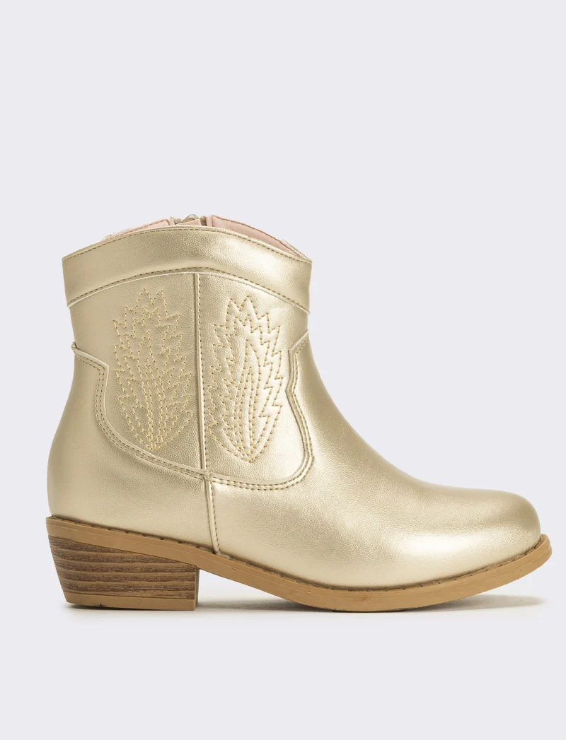 Stivaletto cowgirl da bambina - Oro