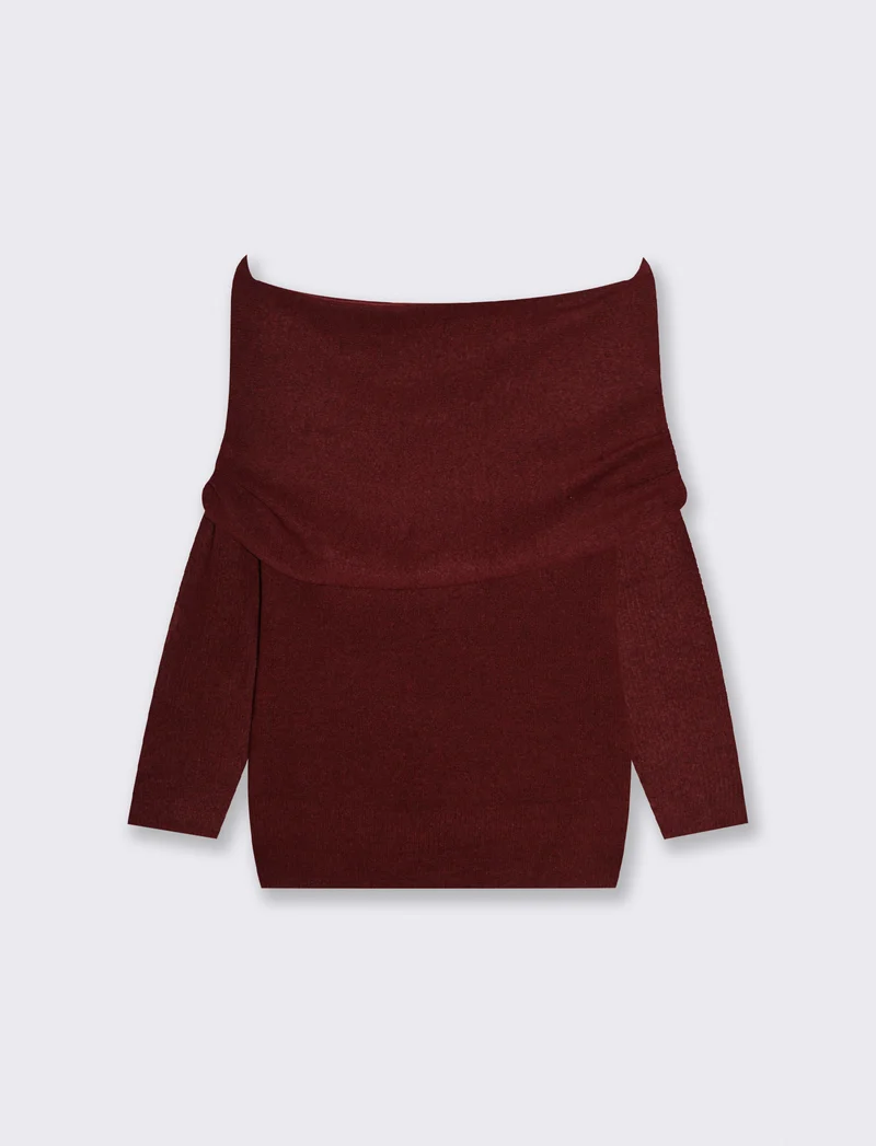 PULLOVER OFFSHOULDER - Vinaccia