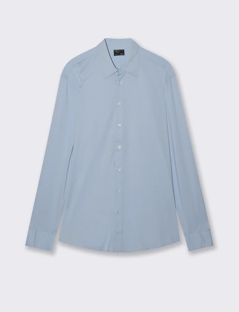 CAMICIA OPERATA FORMAL FIT - Azzurro