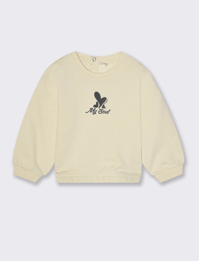 FELPA GIROCOLLO - Beige