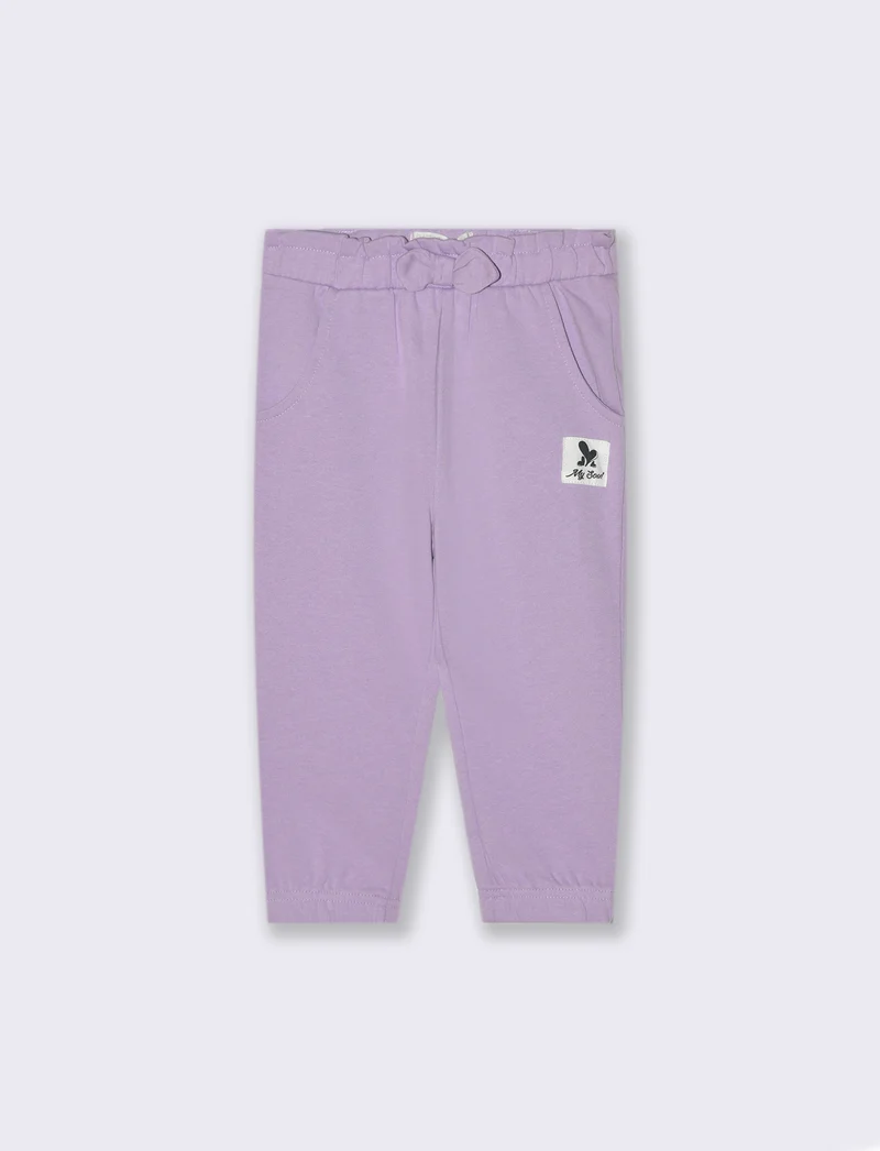 JOGGER IN COTONE - Lilla