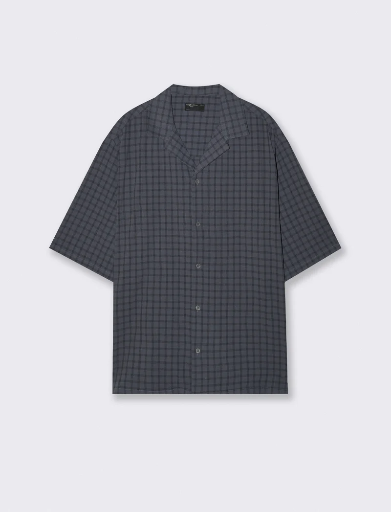Camicia boxy fit in cotone a quadri - Avion