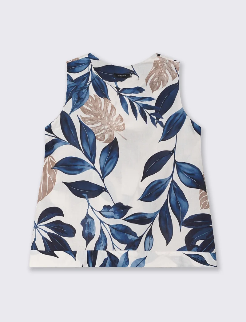 Top in cotone stampato - Var 4