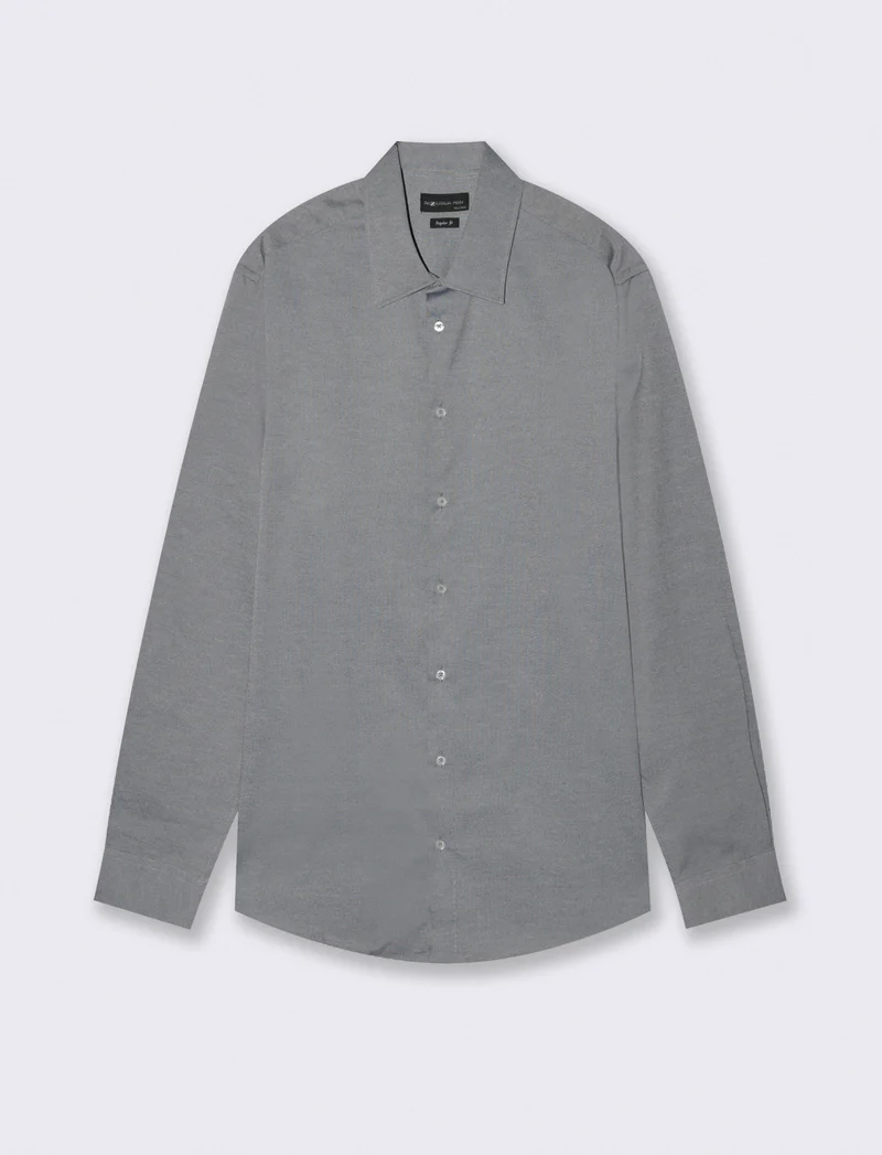 Camicia Oxford Regular Fit in Cotone - Blu