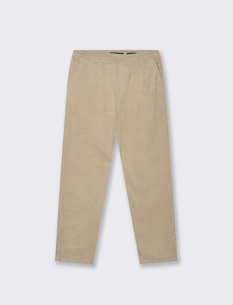 PANTALONI BAGGY JOGGER IN VELLUTO - Beige