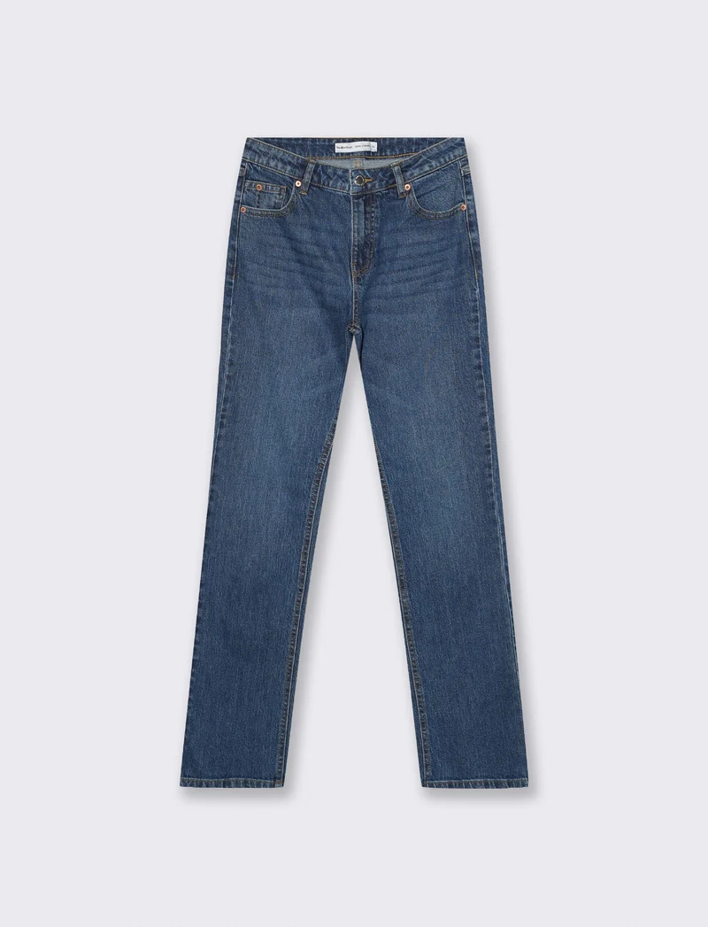 Jeans Straight Vita Media - Denim