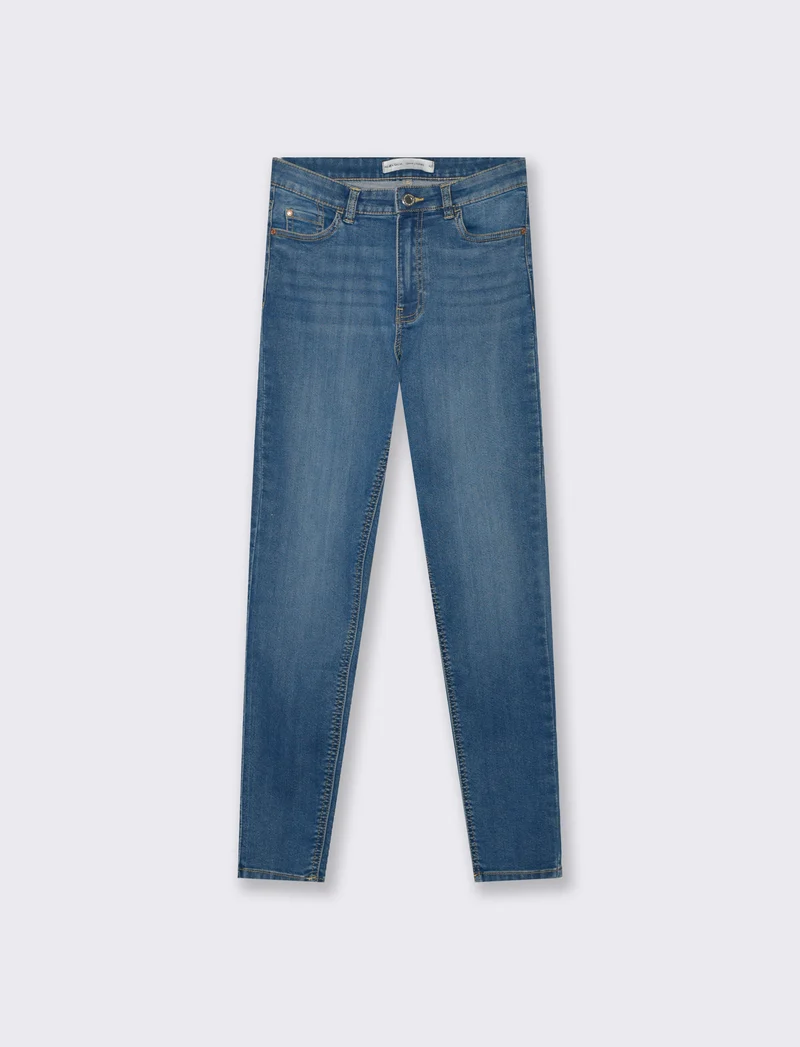 Jeans Skinny 5 Tasche Vita Regular - Denim