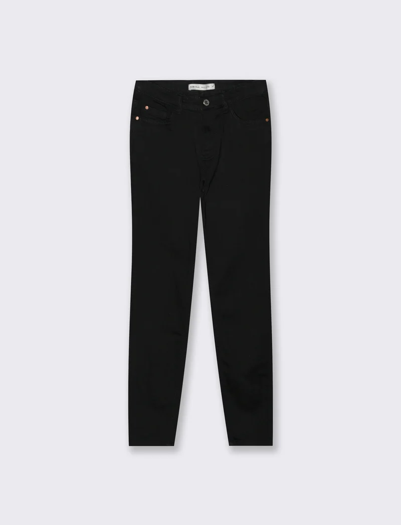 Jeans Skinny 5 Tasche Vita Regular - Nero