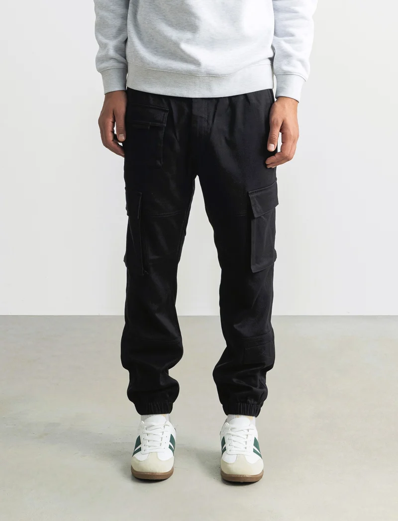 PANTALONI TECNICI CARGO FIT - Nero