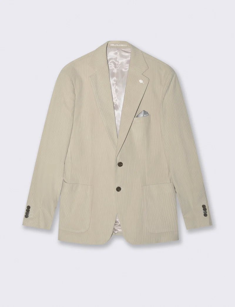 BLAZER IN VELLUTO DA COMPLETO FORMAL FIT - Beige
