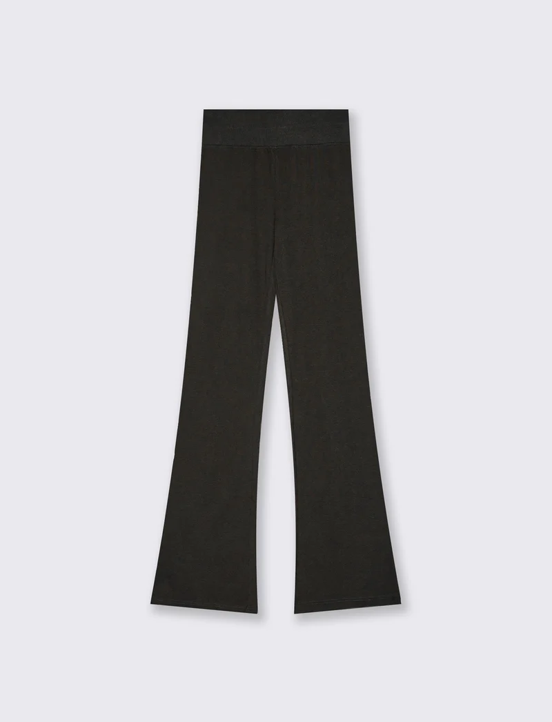LEGGINGS A ZAMPA - Nero