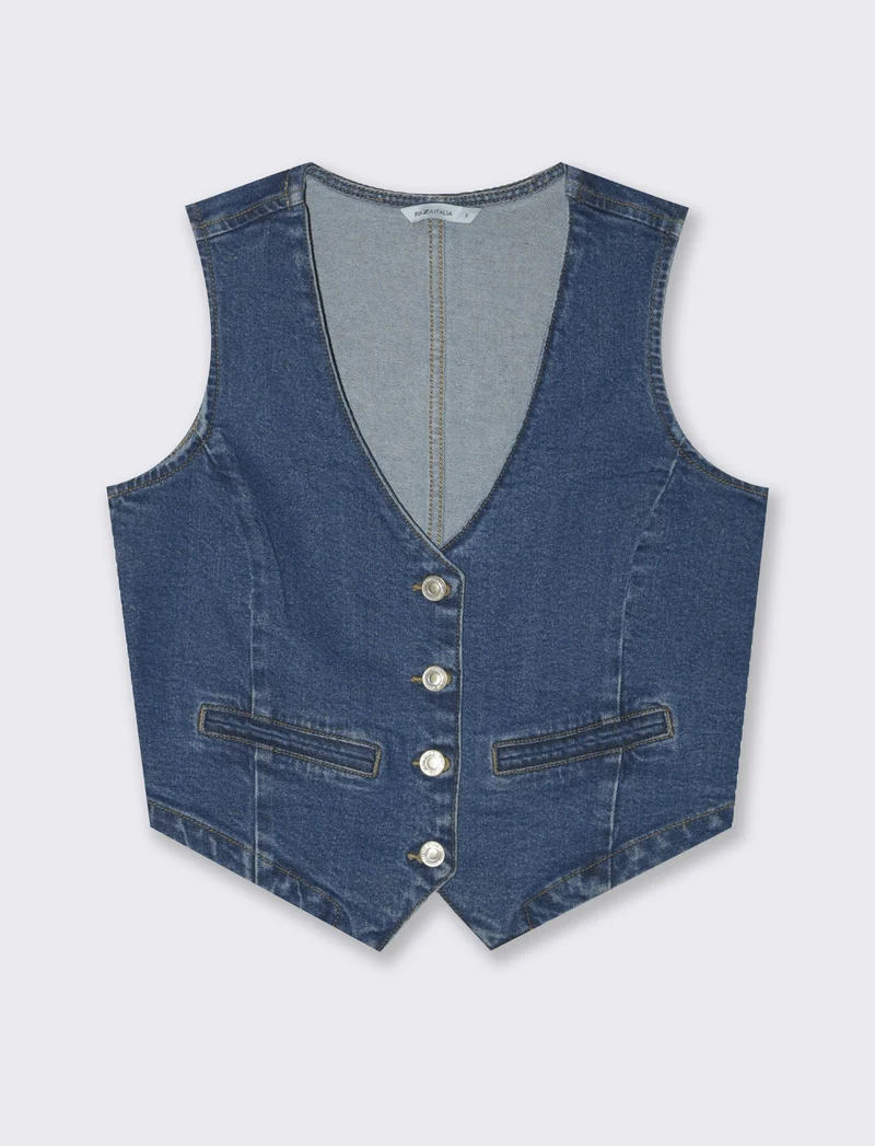 Gilet in denim da donna - Denim