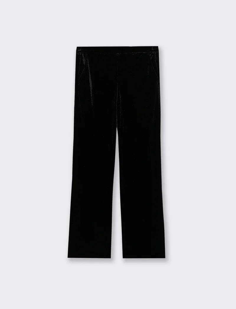 PANTALONE IN VELLUTO - Nero