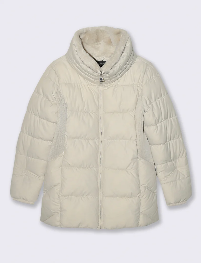GIACCONE IMBOTTITO - Bianco gesso