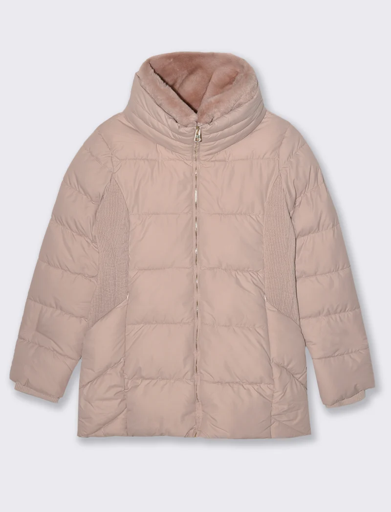 GIACCONE IMBOTTITO - Rosa antico