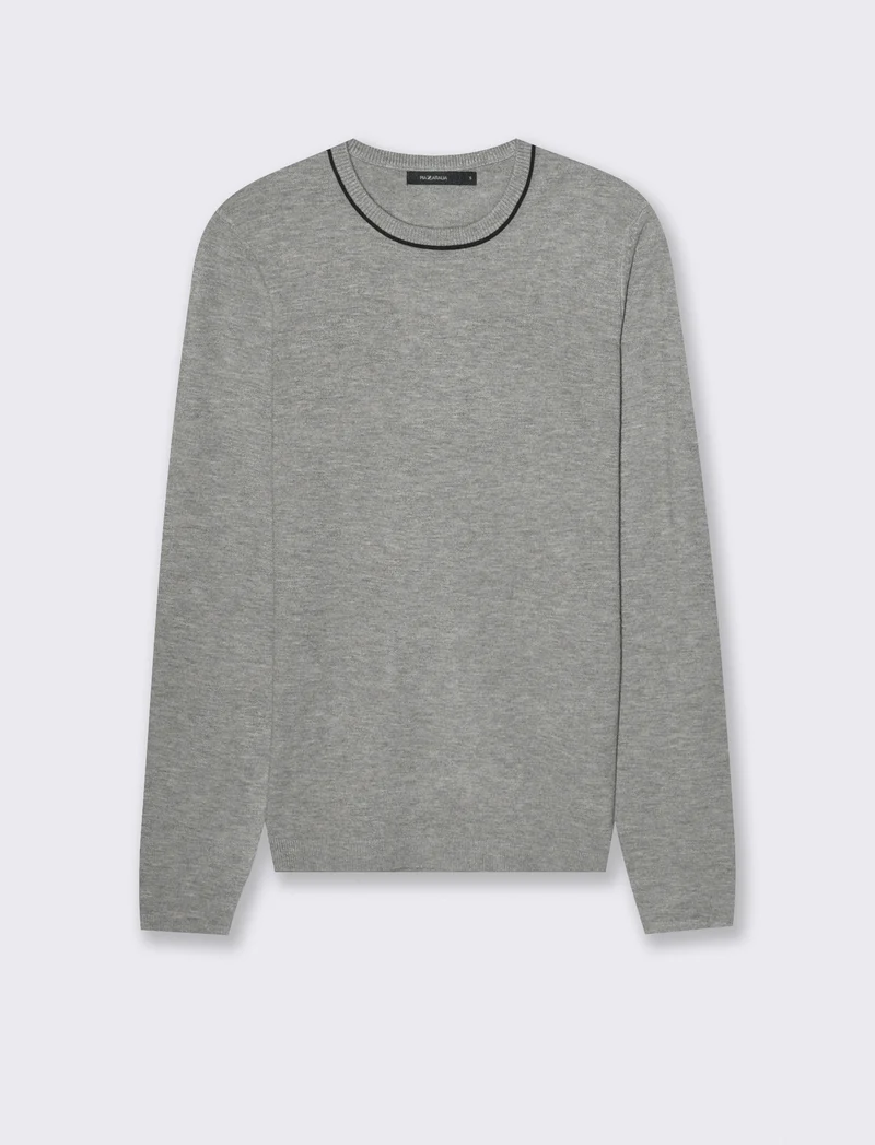 PULLOVER BASICO - Grigio