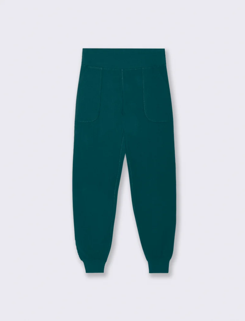 PANTALONE JOGGER CON FASCIA ALTA IN VITA - Ottanio