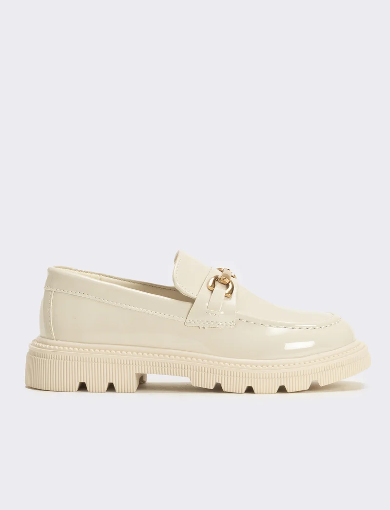 College con morsetto da bambina - Beige