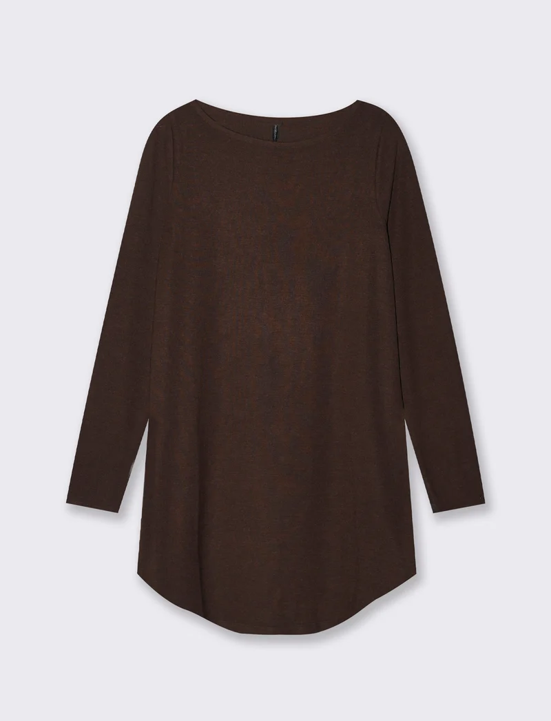 T-SHIRT CON SCOLLO A BARCA - Moro