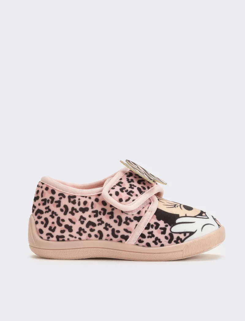 Pantofola con strappo Minnie© da bambina - Rosa