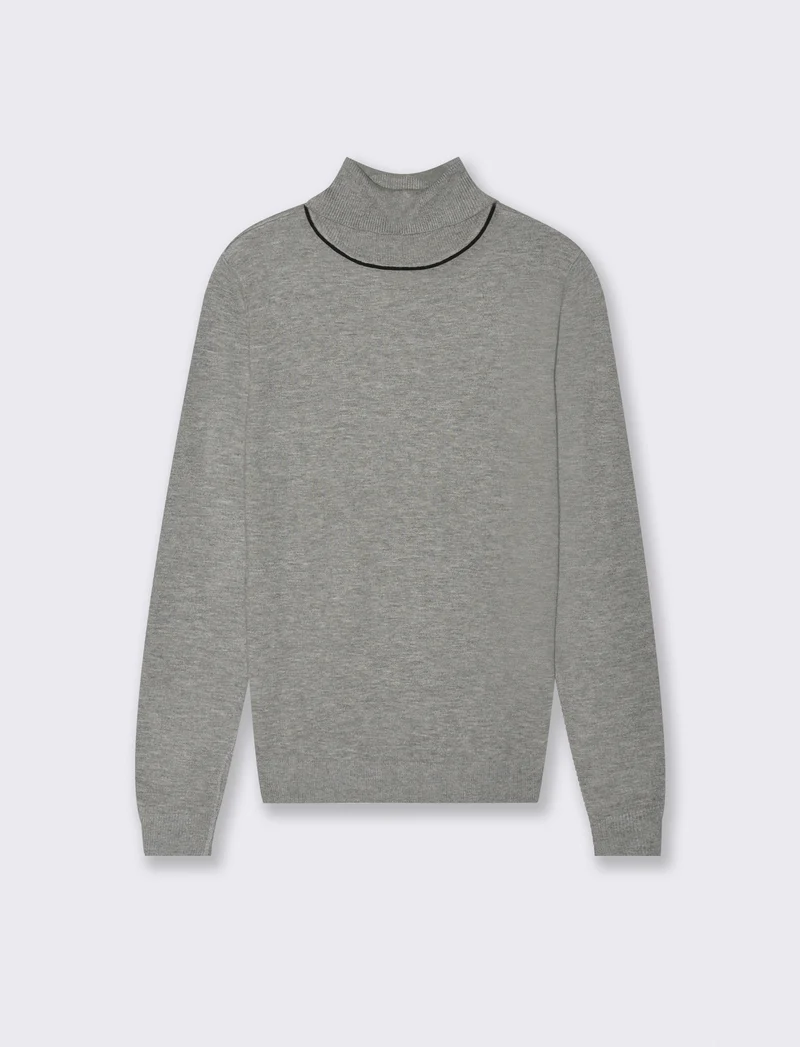 PULLOVER BASICO - Grigio mel.