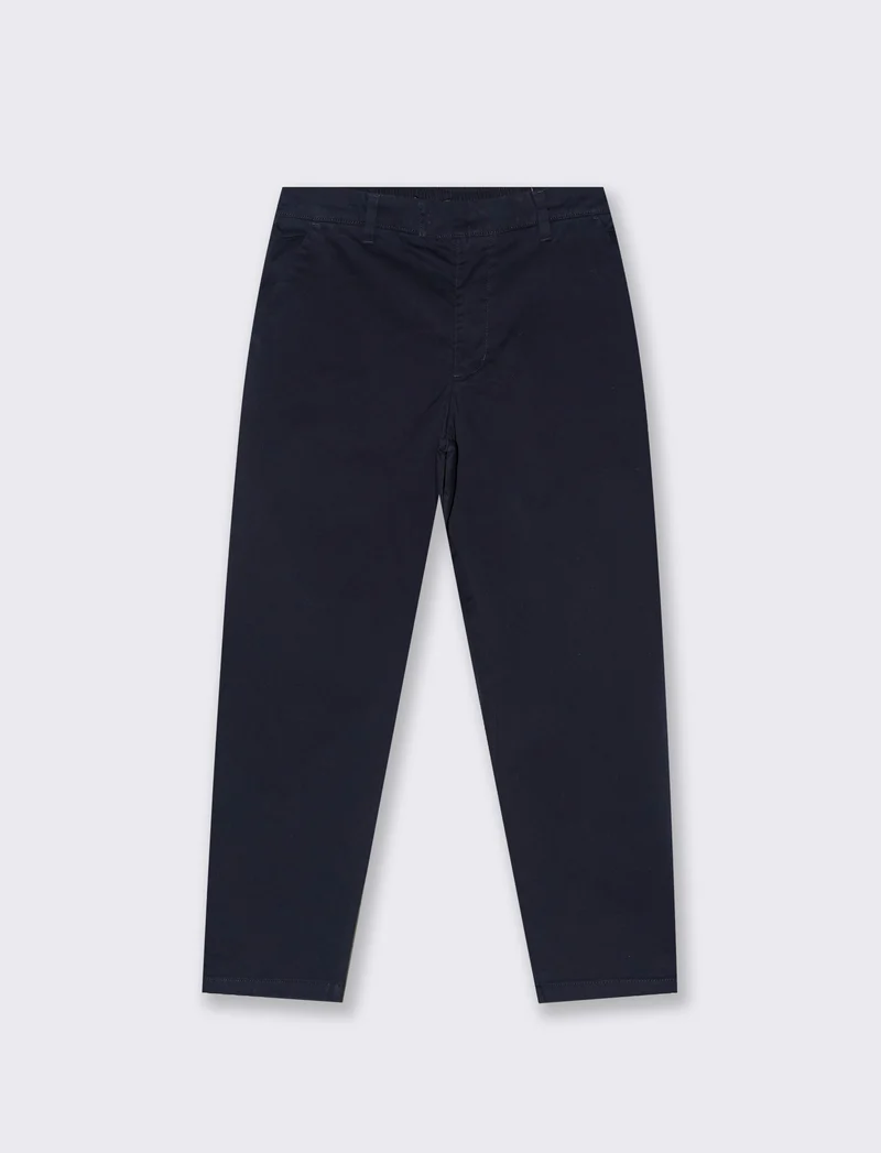 PANTALONI CHINO RELAXED TESSUTO PREMIUM - Blu