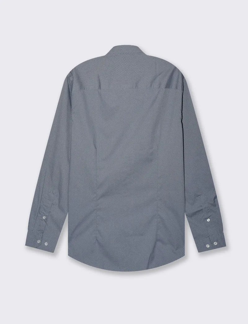 Camicia micro fantasia regular fit da uomo - CARTA DA ZUCCHERO