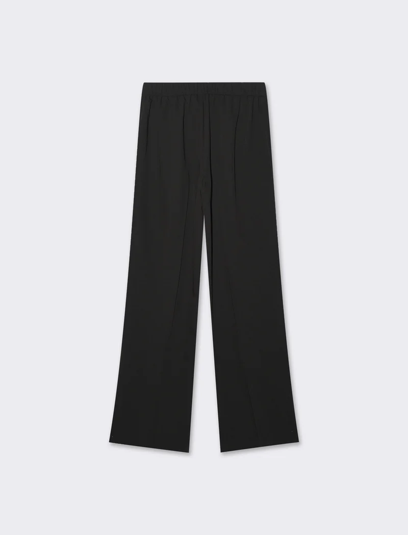 Pantalone gamba dritta da donna - Nero
