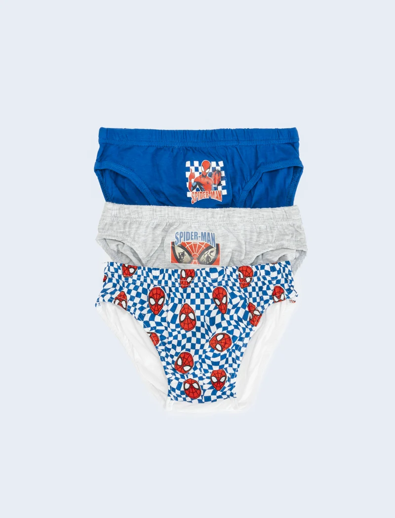 Tris slip bambino pokemon sonic e spiderman - Blu