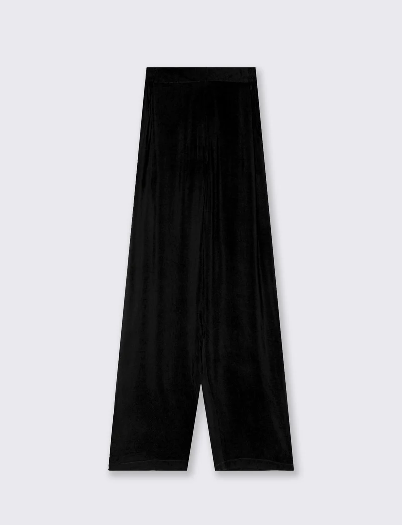 Pantalone con fusciacca in vita da donna - Nero