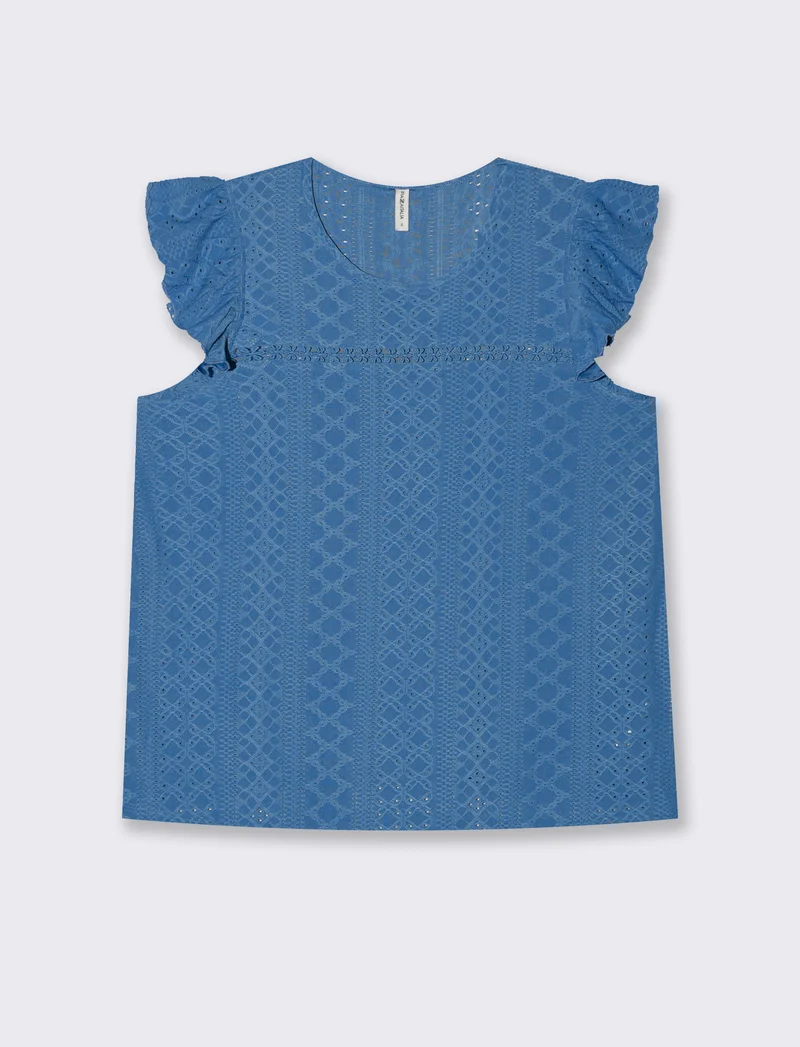Top in pizzo da donna - Bluette