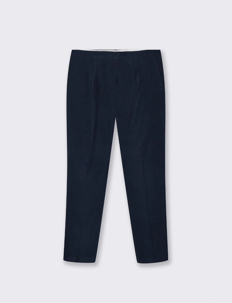 PANTALONI IN VELLUTO DA COMPLETO FORMAL FIT - Blu