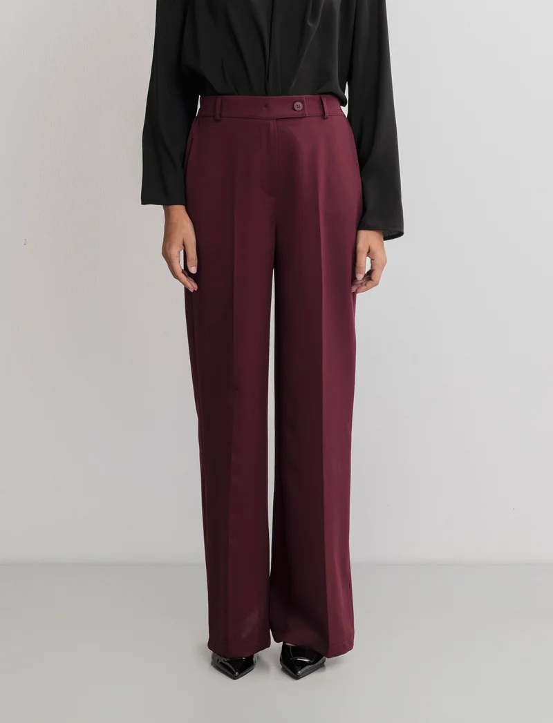 PANTALONE STRAIGHT - Bordeaux