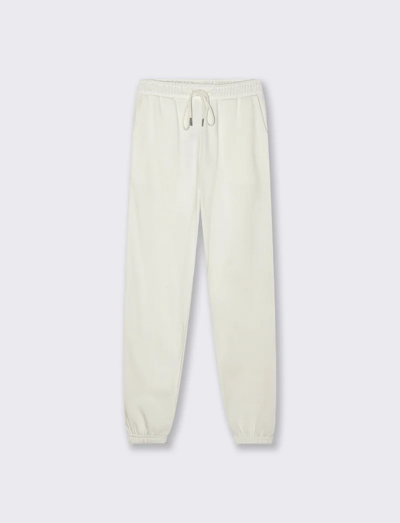 JOGGER BASICO - Avorio