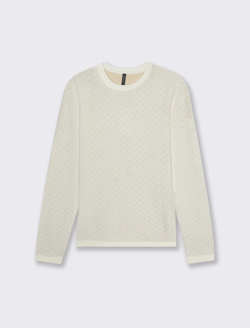 PULLOVER MANICA LUNGA - Avorio